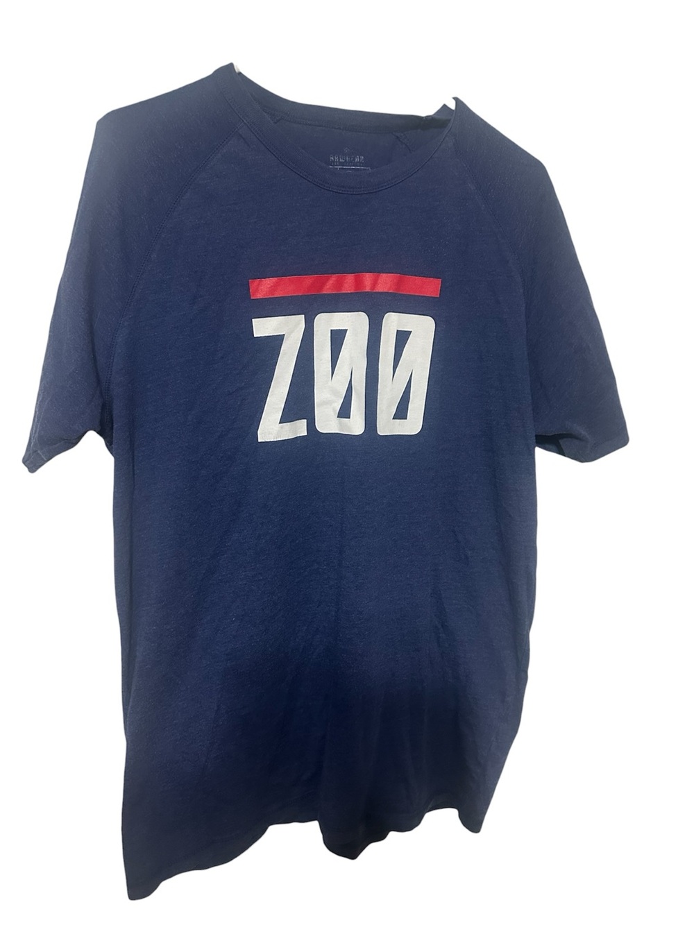 RAWGEAR Zoo Culture Navy Graphic Athletic Tee Size L